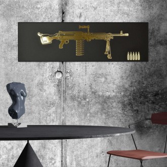 M240 machine gun 3D Zlatý Plakát