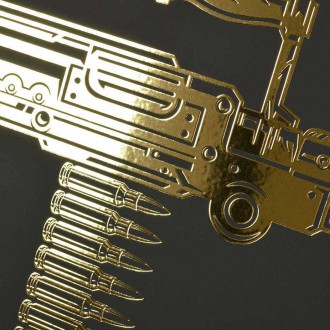 M240 machine gun 3D Zlatý Plakát