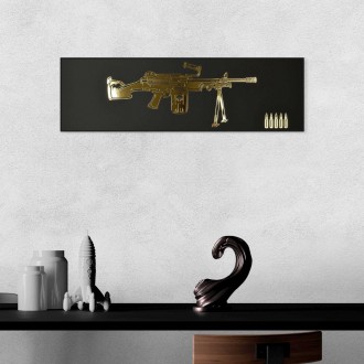 M249 machine gun 3D Zlatý Plakát