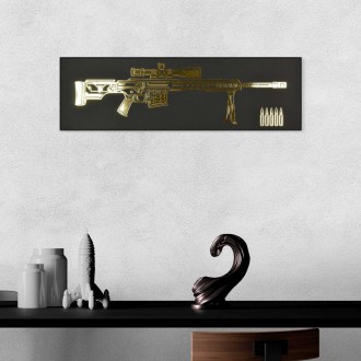 Sniper rifle 3D Zlatý Plakát