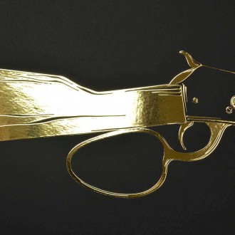 Winchester rifle 3D Zlatý Plakát