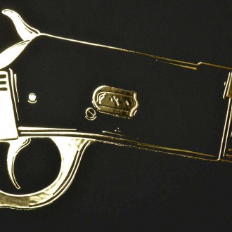 Winchester rifle 3D Zlatý Plakát