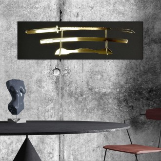 Katana sword 3D Zlatý Plakát