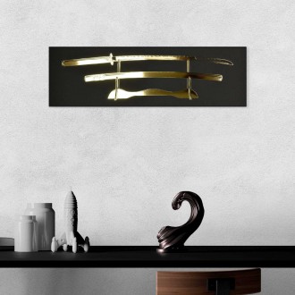 Katana sword 3D Zlatý Plakát