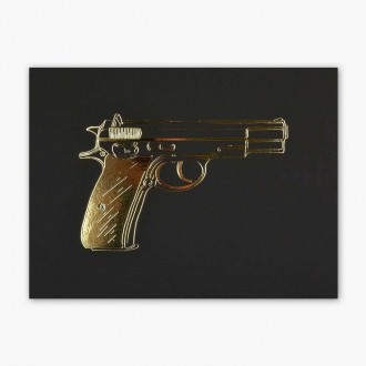 CZ 75 3D Zlatý Plakát
