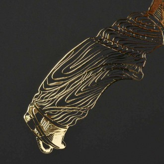 Lovecký Nůž 3D Zlatý Plakát