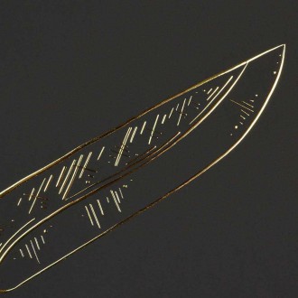 Lovecký Nůž 3D Zlatý Plakát