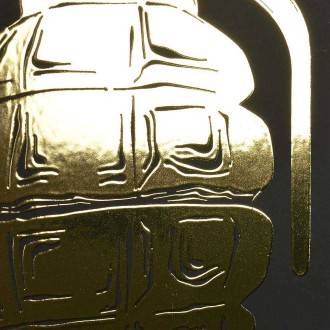 Ruční Granát 3D Zlatý Plakát