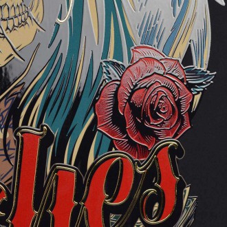 Dívka a peníze 3D Zlatý Plakát