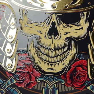 Tetovací festival Samurai Tokio 3D Zlatý Plakát