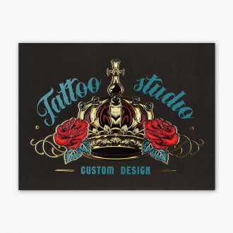 Tetovací studio custom 3D Zlatý Plakát