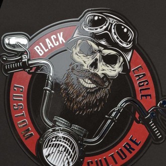 Black eagle culture 3D Stříbrný Plakát