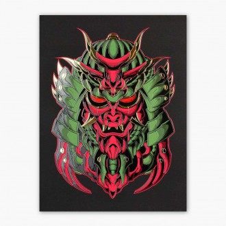 Cyber samurai 3D Zlatý Plakát