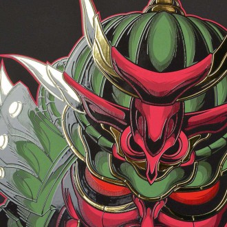 Cyber samurai 3D Zlatý Plakát