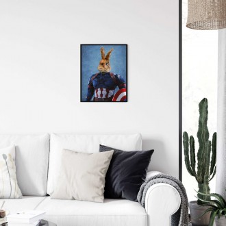 Portrét mazlíčka Captain America