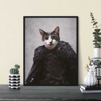 Portrét mazlíčka Jon Snow