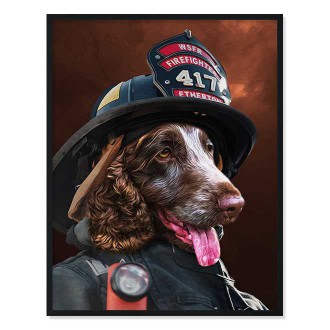 Portrét mazlíčka Firefighter