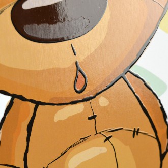 Hnědý Medvídek 3D Obraz