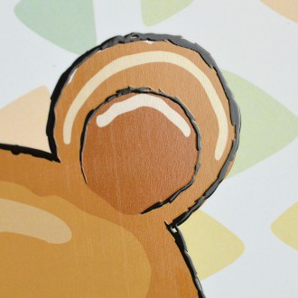 Hnědý Medvídek 3D Obraz