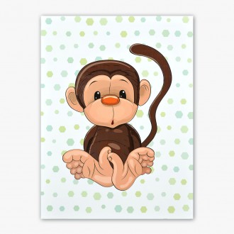 Opička 3D Obraz