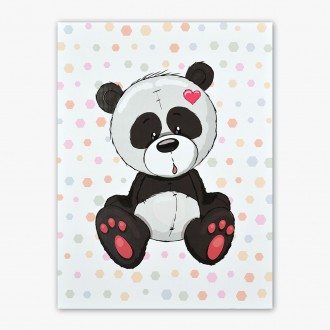 Sedící Panda 3D Obraz