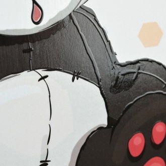 Sedící Panda 3D Obraz