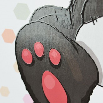 Sedící Panda 3D Obraz