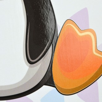 Sedící Tučňák 3D Obraz