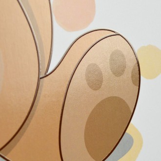 Sedící Štěně 3D Obraz