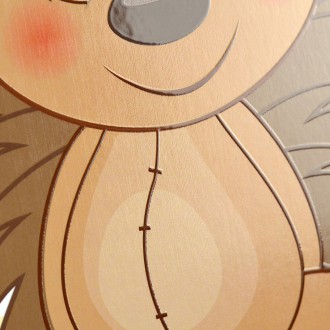 Sedící Ježek 3D Obraz