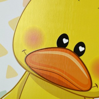 Sedící Kachňátko 3D Obraz