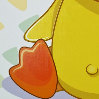 Sedící Kachňátko 3D Obraz