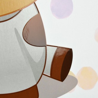 Sedící Telátko 3D Obraz