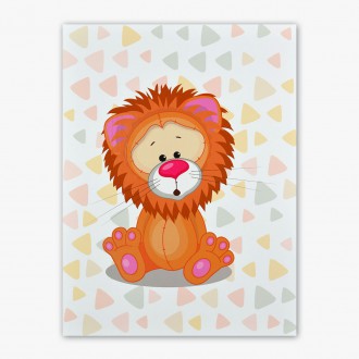 Sedící Lev 3D Obraz