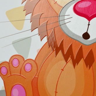 Sedící Lev 3D Obraz