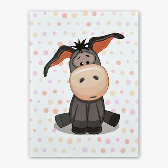 Sedící Oslík 3D Obraz