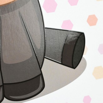 Sedící Oslík 3D Obraz