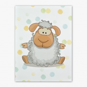 Sedící Ovečka 3D Obraz