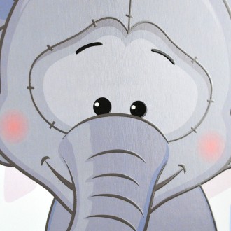 Sedící Slůně 3D Obraz