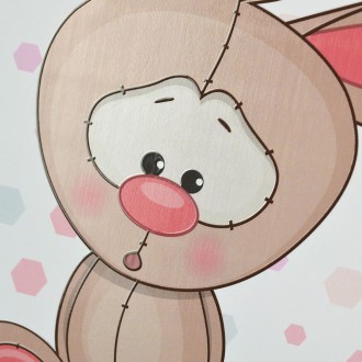 Sedící Zajíček 3D Obraz