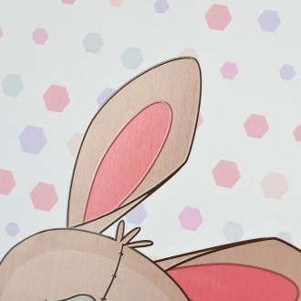 Sedící Zajíček 3D Obraz