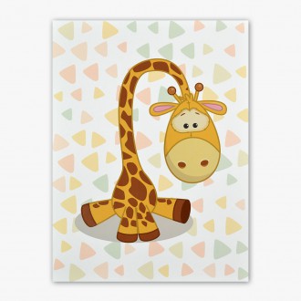 Sedící Žirafa 3D Obraz