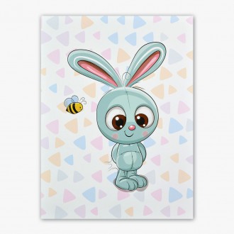 Zajíček a Včelka 3D Obraz