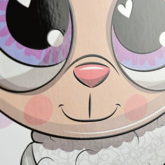 Ovečka a Srdíčko 3D Obraz