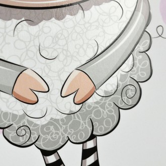 Ovečka a Srdíčko 3D Obraz