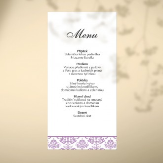 Svatební menu KL1839m