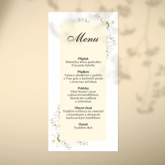 Svatební menu KL1855m