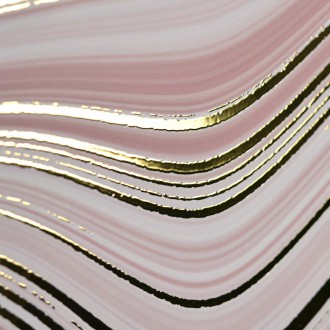 Mramor růžový 1 3D Zlatý Plakát