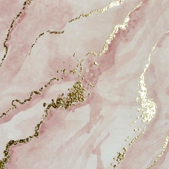 Mramor růžový 7 3D Zlatý Plakát