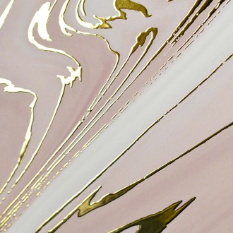 Mramor růžový 13 3D Zlatý Plakát